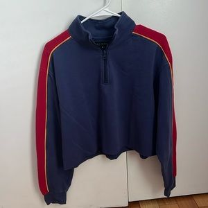 PACSUN Quarterzip Crop Top